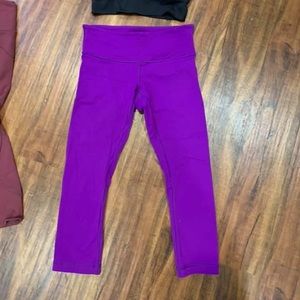 Lulu lemon neon purple size 6